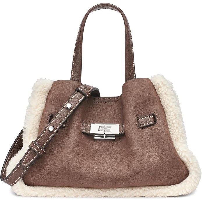 DKNY  პატარა ქალის ჩანთა ბეწვის დეტალით