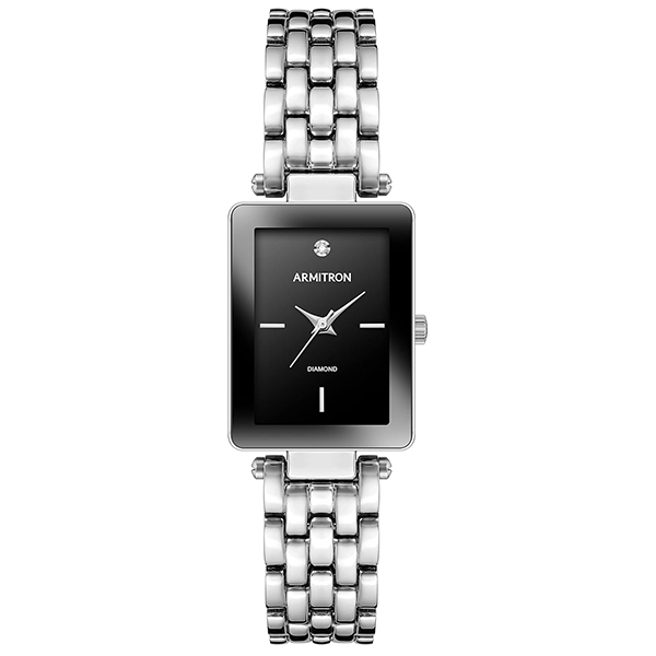 Armitron ქალის საათი შავი ციფერბლატით