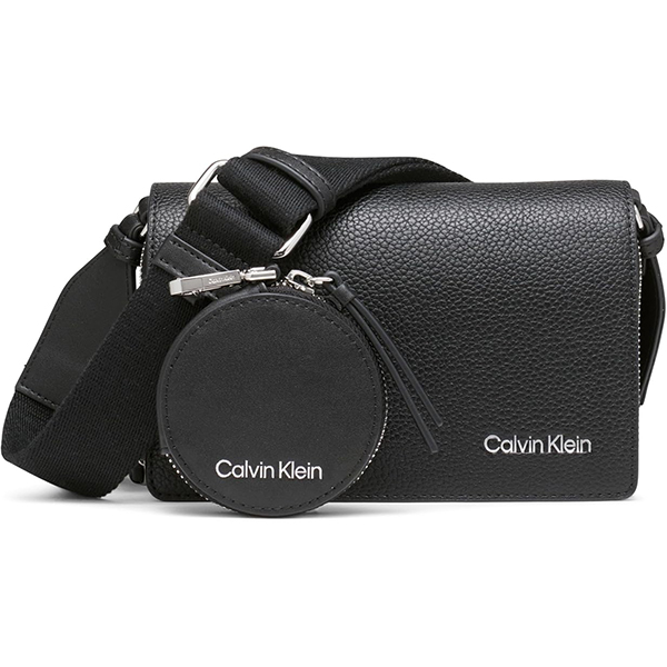 Calvin Klein Millie Triple Compartment ქალის კამერის სტილის ჩანთა